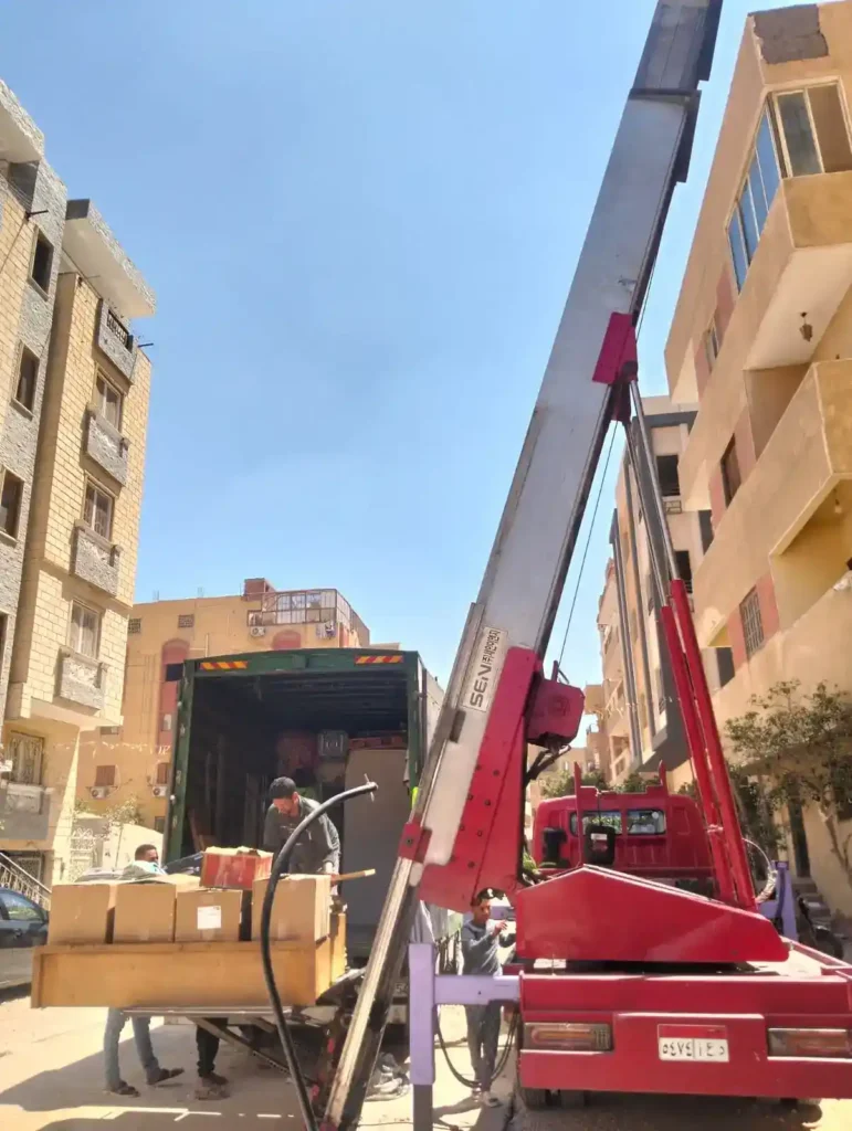 ونش رفع اثاث بالعبور